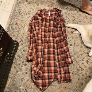 Free people trench flannel